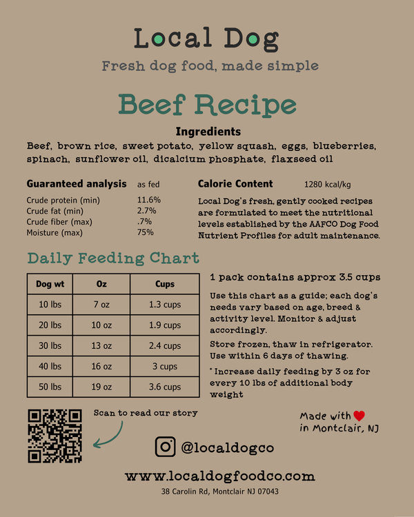 Beef recipe (18oz)
